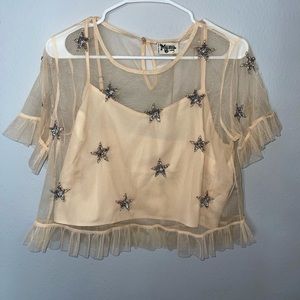 Show me your mumu sequin star top